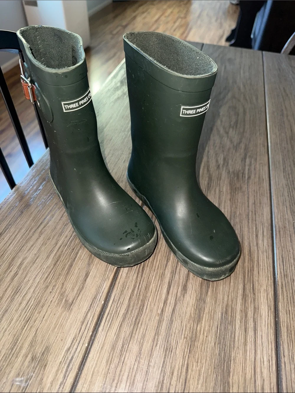 Kids Waterproof Rain & Snow Boots in Dark Green